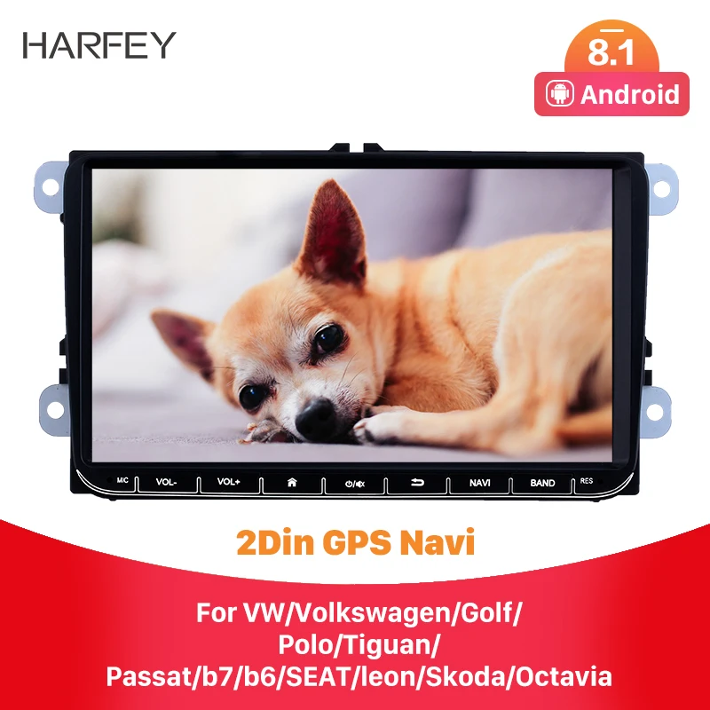 Harfey 9&quot 3G GPS Android 8.1 For VW Volkswagen Golf Polo Tiguan Passa MK5 MK6 Jetta Touran Seat Car Autoradio Multimedia CANBUS |