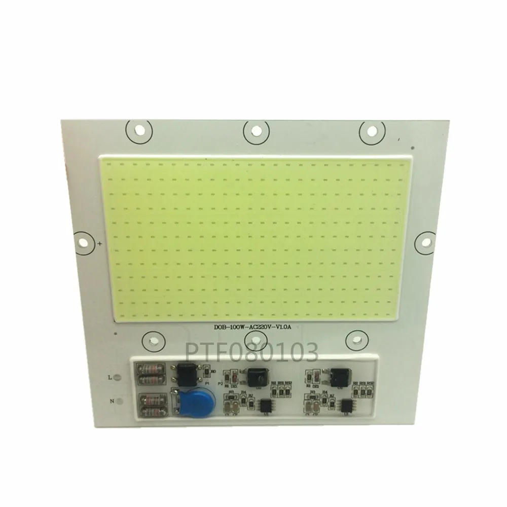 100W 220V COB LED 10000-15000K Warm white input white lamp light source for integrated LED 100W floodlight working lamp lamp