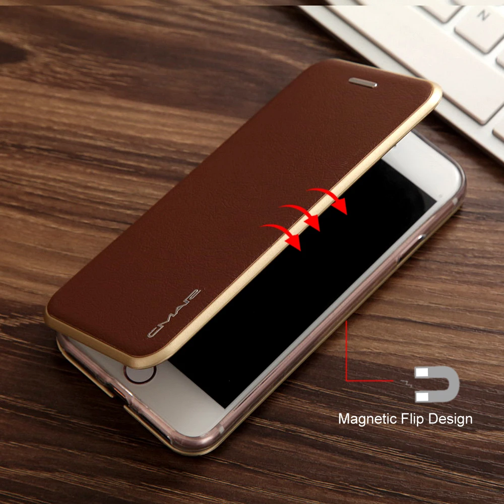 Флип чехол для iPhone 7 8 X XS Max XR 11 Pro роскошный кожаный с держателем карт Plus