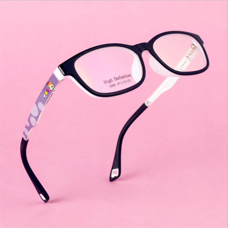 Детские очки, легкие очки с гибкой оправой, детские очки по рецепту для мальчиков и девочек, оправа TR90, оптические 680