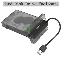 Корпус HDD 2,5 SATA к USB 3,0 адаптер для жесткого диска корпус для SSD диск HDD коробка Usb 3,0 к Sata 3,0 HD внешний корпус HDD
