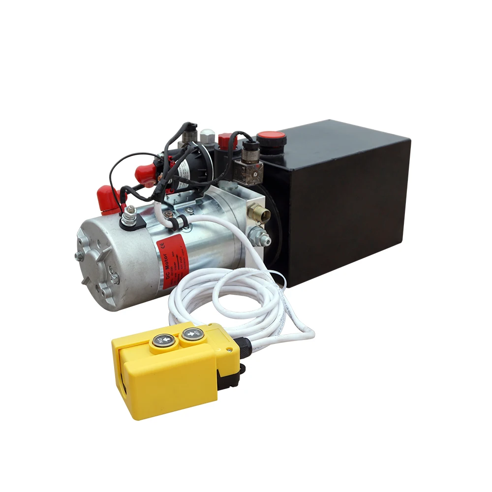 

DC HOUSE Wireless remote control High Quality Double Acting Hydraulic Pump 6L 12V Dump Trailer- 6 Quart 3200 PSI Max