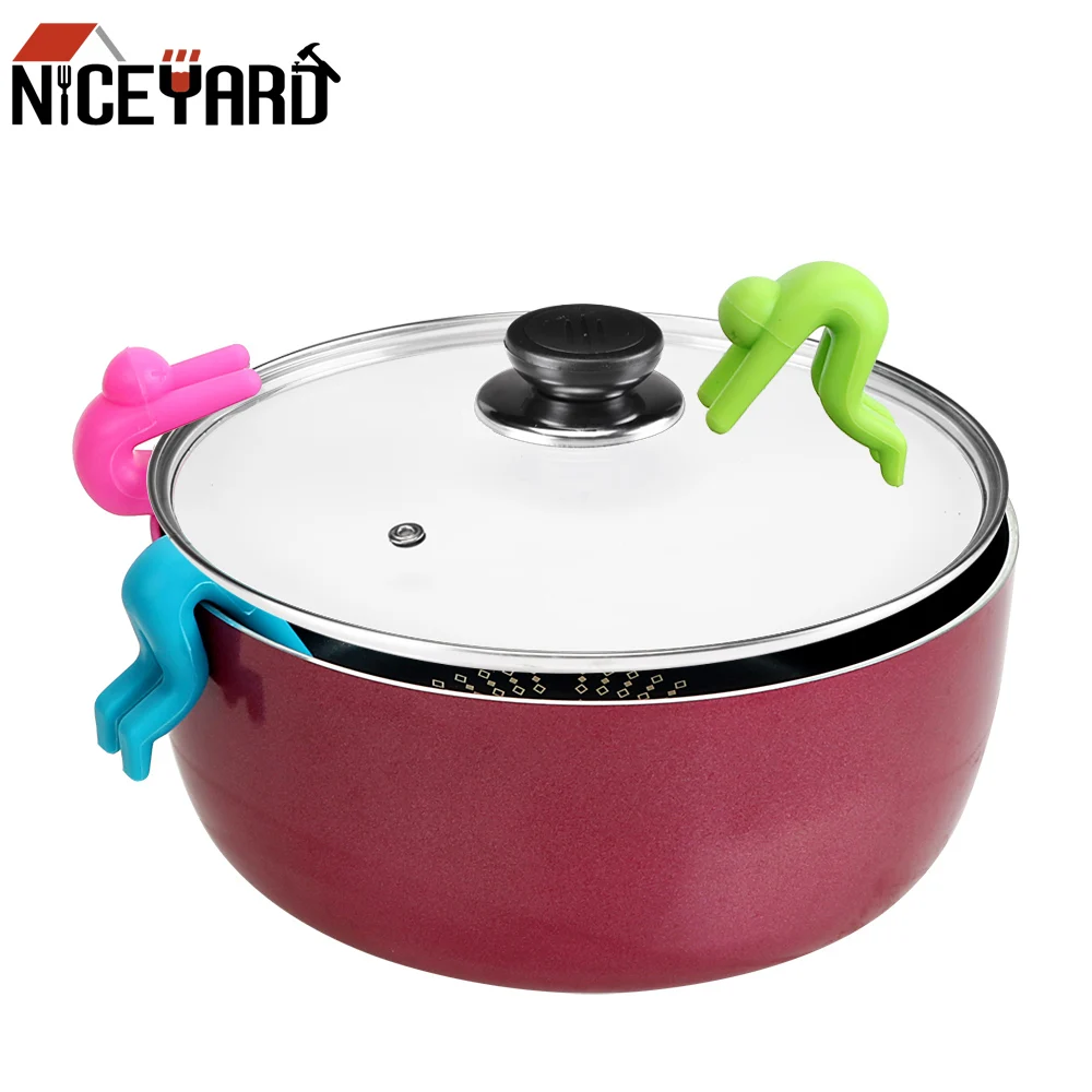 

NICEYARD 2pcs Gadgets Prevent Soup From Overflowing kitchen Accessories Pot Lid Insert Lifters Cooking Tools