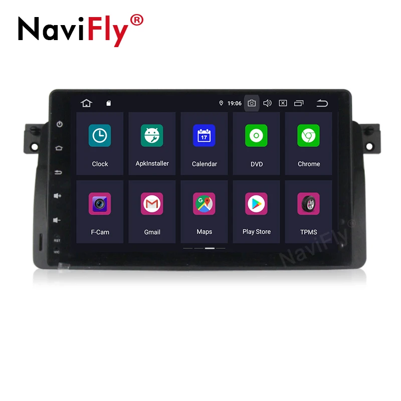 Cheap New! 9" Android 9.0 IPS DSP Car dvd Player radio audio For BMW E46 M3 GPS Navigation WIFI BT RDS Canbus Steering wheel GPS E46 4