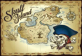 

Pirate photography backdrops travel map theme birthday party vintage custom background photobooth photocall photo studio LV1413