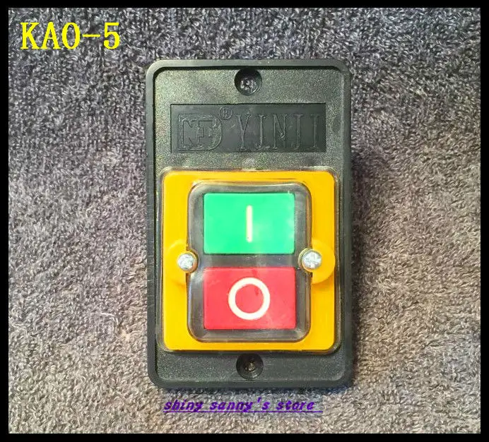 

1Pcs KAO-5 ON/OFF Waterproof Push Button Switch Pushbutton Control Switch 10A 220/380V Brand New