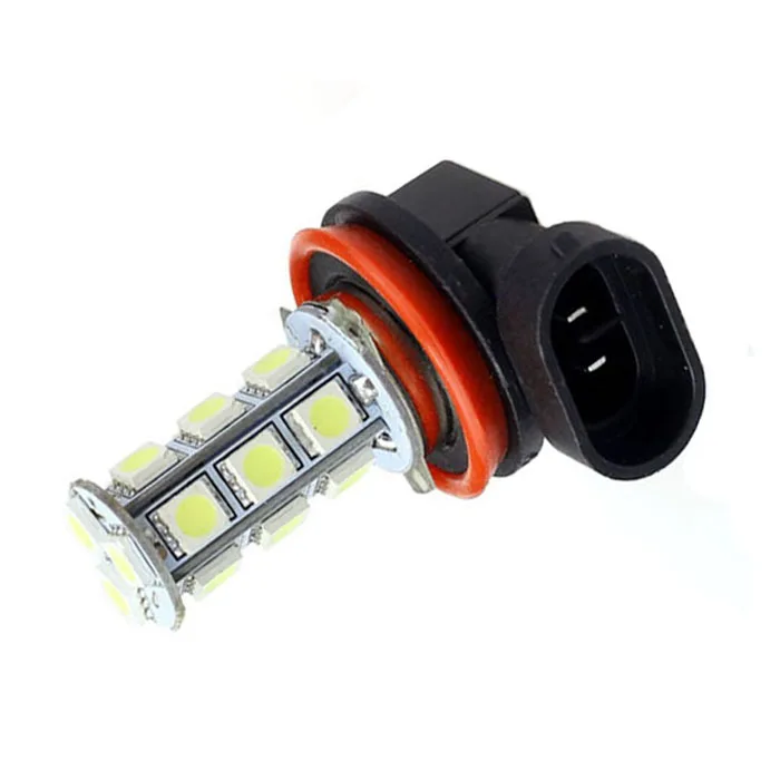 2x H11 H8 18 LED 5050 SMD Car Day Fog Head light Lamp Bulb led White Ma23 Dependable