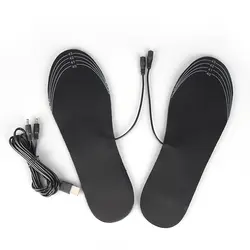 Перезаряжаемые электрический батарея теплые нагреватель обуви качество USB с подогревом стельки зима утепленная одежда электрически термо