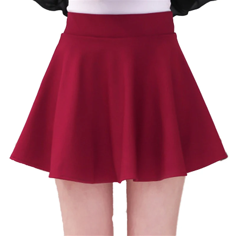 Japan New fashion trend women cute sexy Red black Pleated Short Skirt