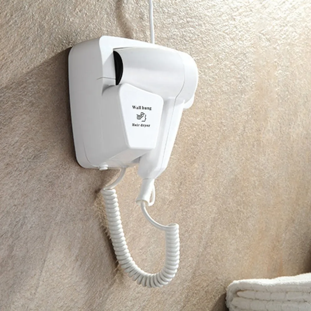 Фен настенный 1200 Вт бытовые висит Электрический вентилятор для Отель электрический фен для Ванная комната 220 В GR-2101