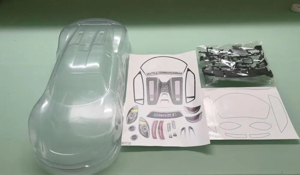 

RC Body For HPI 114350 Sport 3 Flux Falken Porschee 911 GT3 OnRoad Car 1/10