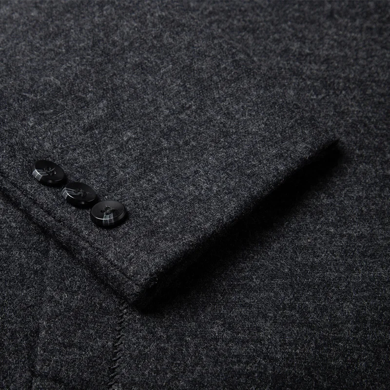 Большие размеры 8XL 7XL новое зимнее шерстяное длинное пальто для мужчин приталенное повседневное толстое пальто Мужская теплая ветровка Тренч Куртки