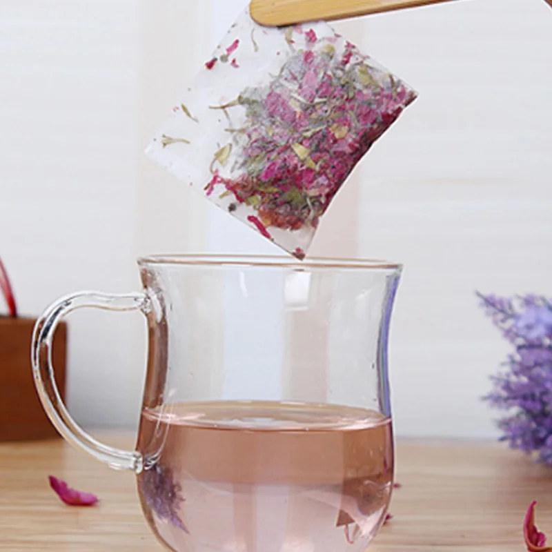 

50 Pcs Tea infuser 10*7cm Disposable Multifunction Teabags Heal Seal Filter Empty Tea Bag Non-woven Herb Loose Strainer