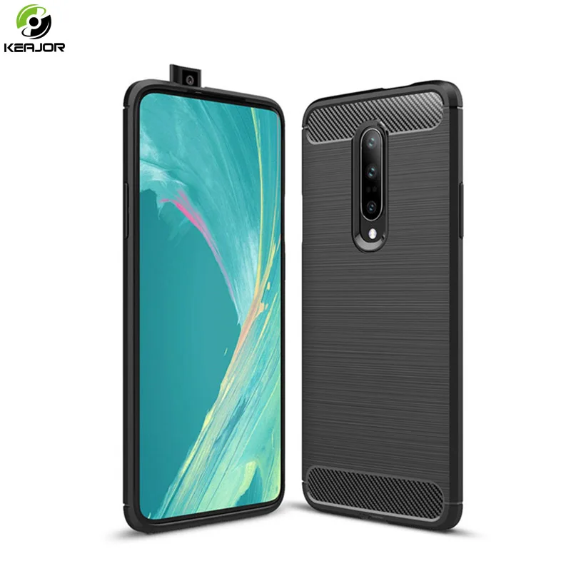

Case For OnePlus 7 Pro Case Carbon Fiber Protective Back Cover TPU Soft Silicon Phone Case For OnePlus 7Pro One Plus 7 Pro Funda