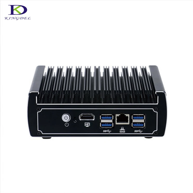 Kingdel Pfsense безвентиляторный мини ПК HTPC Core i3 7100U Celeron 3865U 6 * Intel Lans DDR4 linux брандмауэр