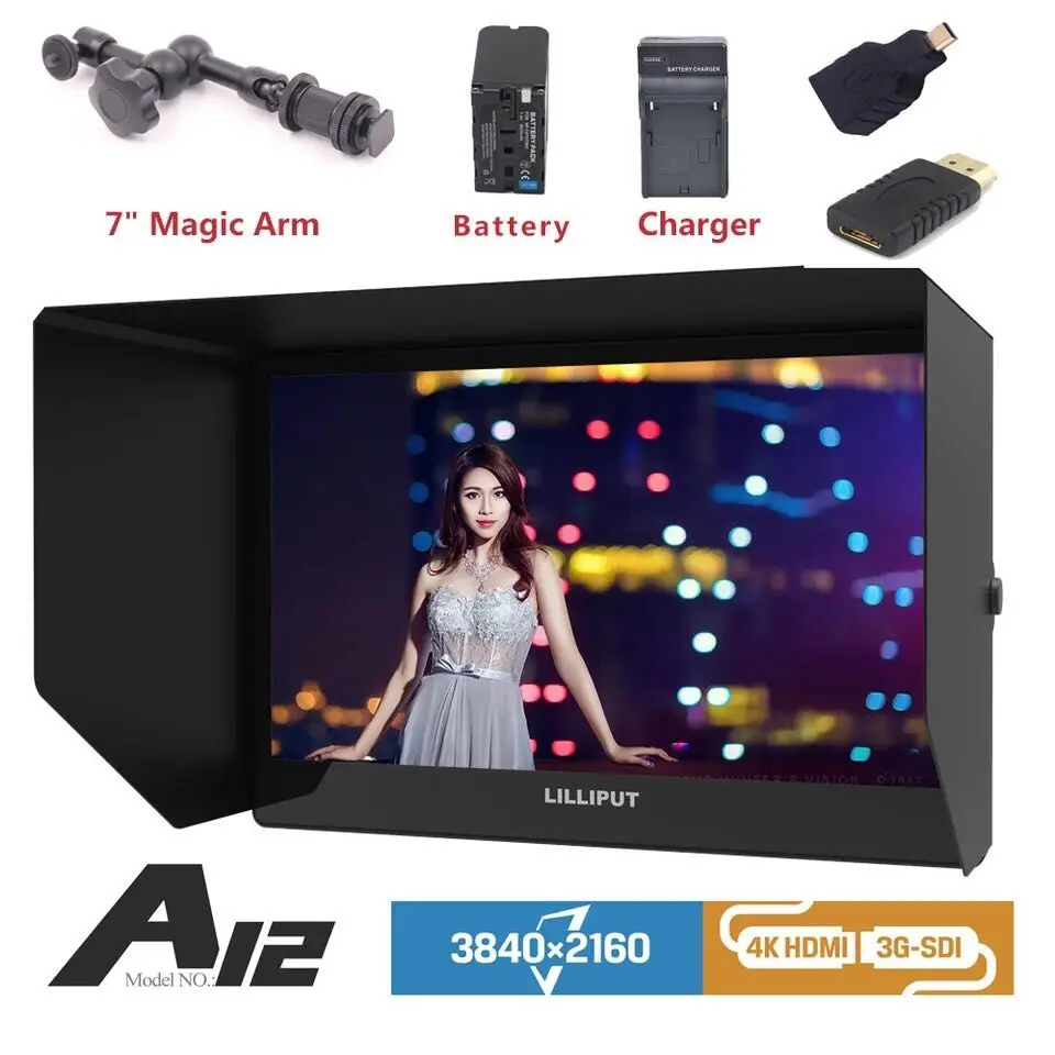 Lilliput A12 первый в мире ультра тонкий 12 5 дюймовый IPS 4K 3840x2160 полевой монитор камеры