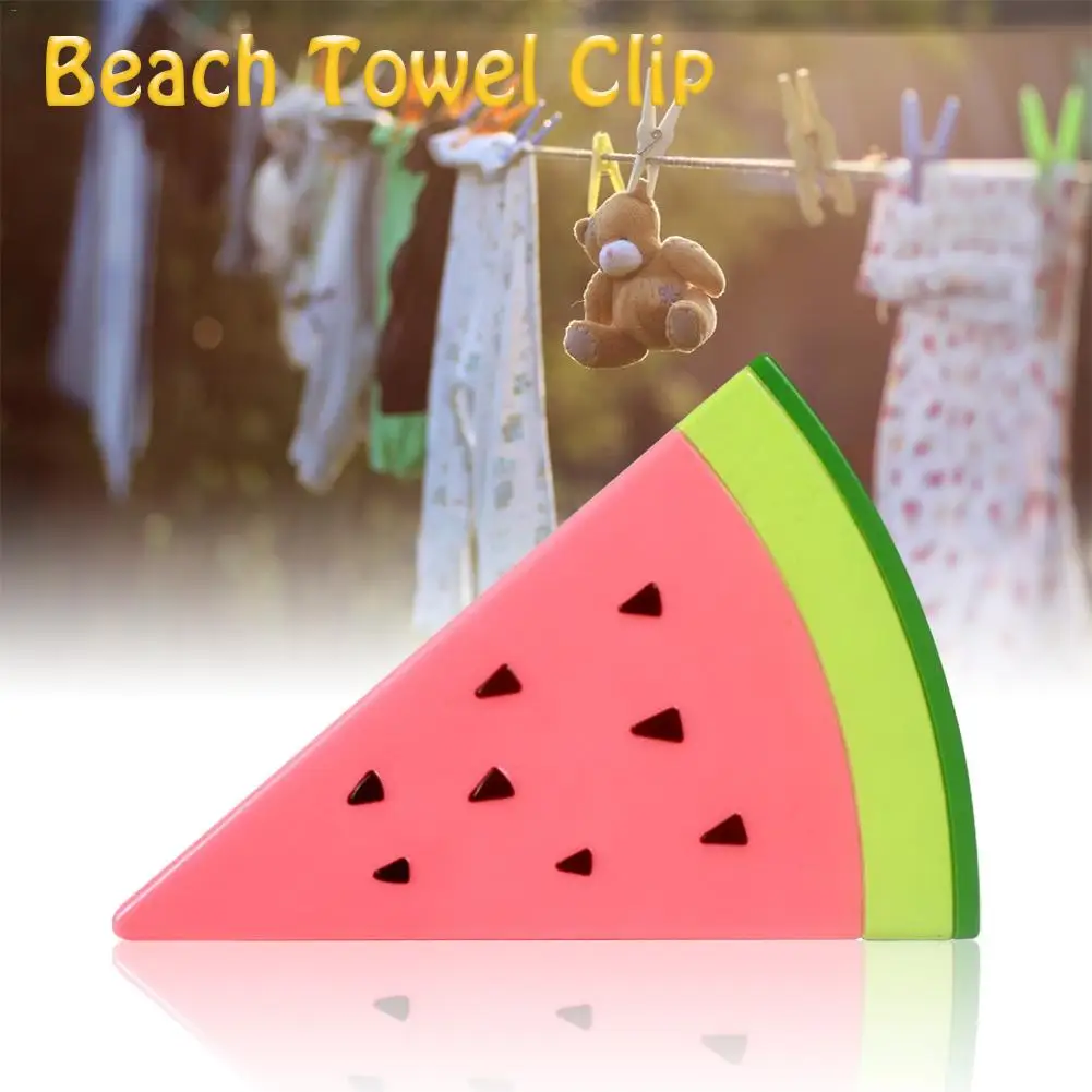 

Beach Towel Clip Imitation Watermelon Beach Quilt Clips Plastic Thickening Clip Clothes Storage Clip