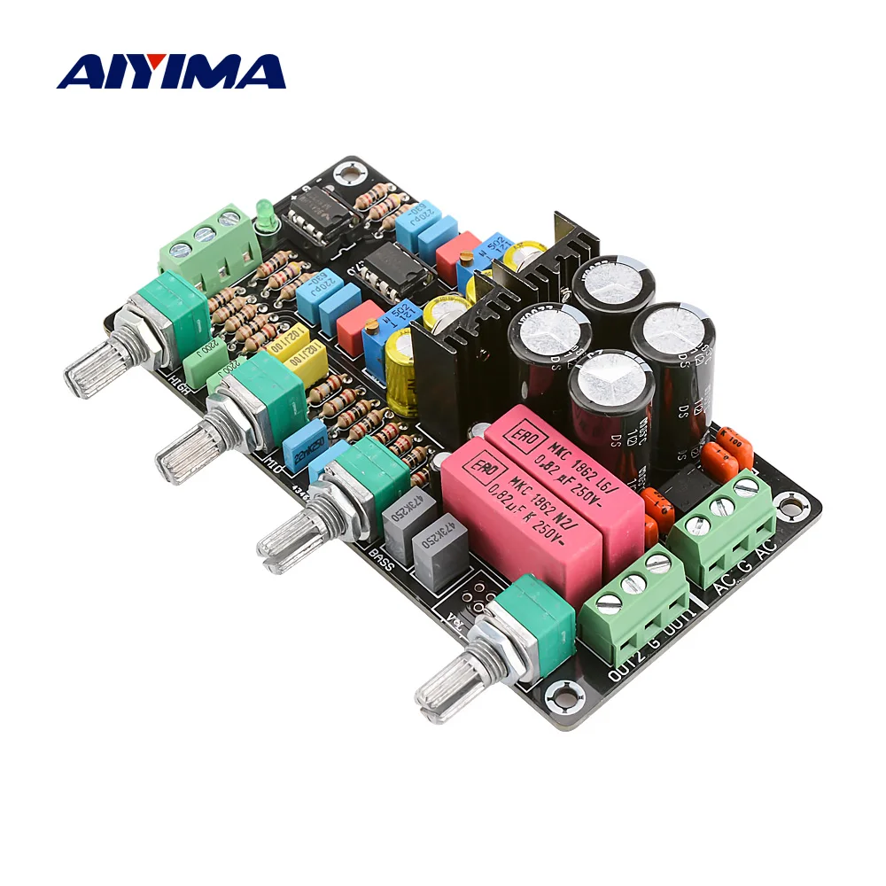 

AIYIMA OPA2604 AD827 NE5532 Preamlifier Tone Board Hifi Amplifier Preamp Tone Adjustment Volume Control DIY Sound Theatre