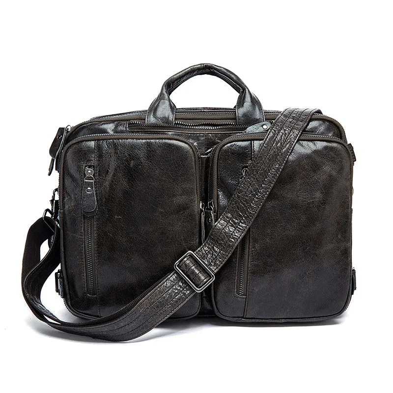 DOYUTIG Высокое качество кожа Для Мужчин's Портфели кожаная сумка для ноутбука Бизнес мужской Дорожная Сумочка Crazy Horse Tote Crossbody сумка G109
