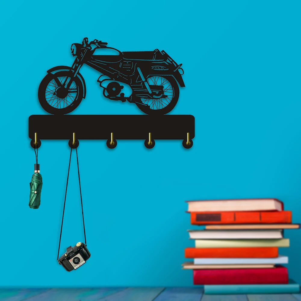 Креативный настенный крючок для мотоцикла, универсальный держатель для ключей, вешалка, крючки, мотоциклетная Вешалка-крючок для пальто, лучший подарок для нее