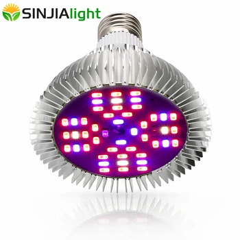 

48W LED Grow Light Full Spectrum 48LEDs Growing Bulb Ultraviolet Phyto Lamp for Indoo Plants Flowers Seeds Grow Box AC85-265V