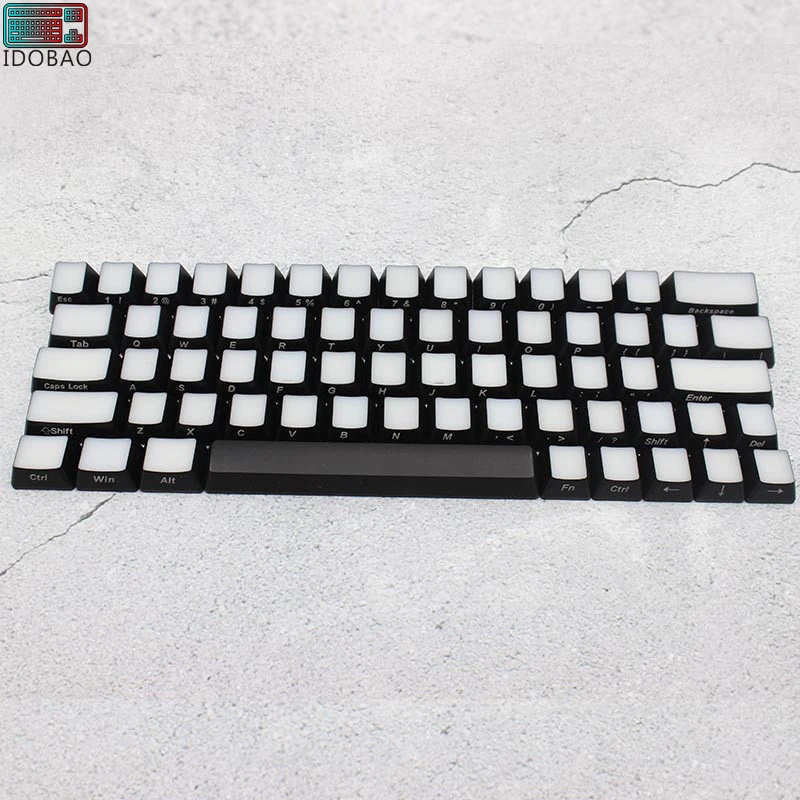 

IDOBAO Front Side Printed Backlit Keycaps Gk 64 Layout Translucidus Abs Keycap Mechanical Gaming Keyboard Clavier Gamer