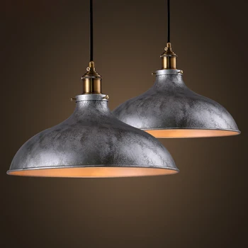 

Loft retro iron Pan pendant light American village industrial wind Cafe Restaurant lamp