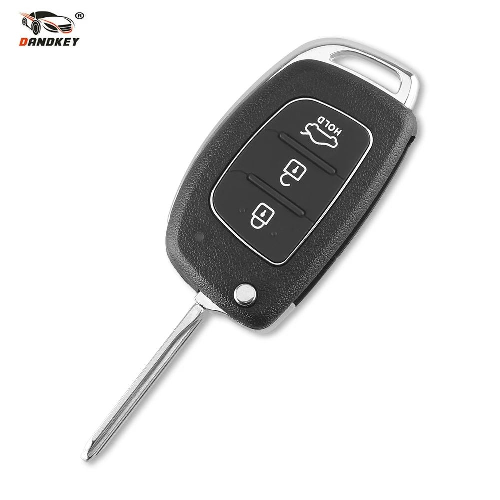 

DANDKEY 5 Model Replacement 3/4 Buttons Remote Key Fob Car Key Case Cover Styling For Hyundai IX35 i20 Uncut Blade