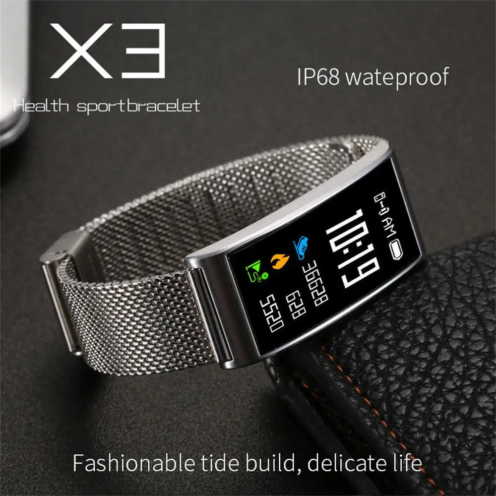 

Timethinker X3 Smart Watch Bracelet Men Women X3 Smartwatch Bluetooth Blood Pressure Heart Rate Monitor IP68 Fitness Tracker