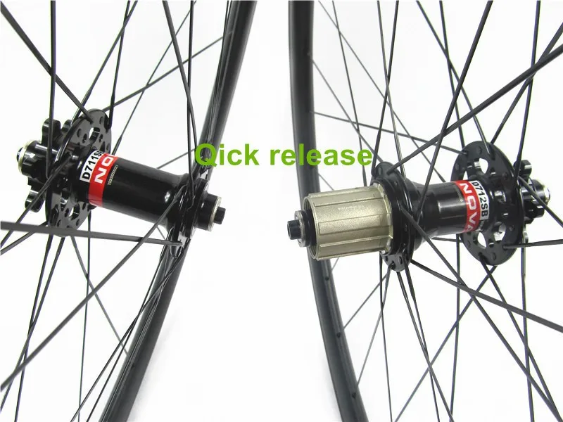 Excellent High quality disc carbon wheelsets 38mm deep x 23mm wide tubular rims with Novatec 6 bolts hub D771SB D772SB quick release 5