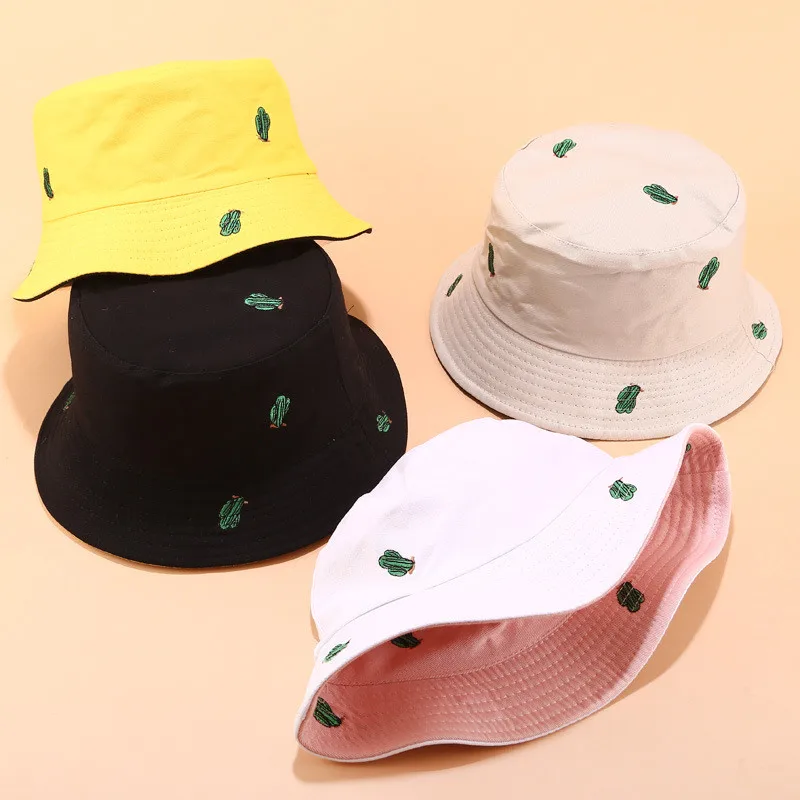 2019 Men and women summer sexy beach hat cactus printing double-sided wearing sunshade sport hat outdoor travel folding hat 40J5 (11)