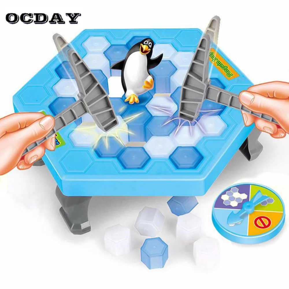 Funny Penguin Trap Interactive Indoor Board Game Ice Breaking Save The Parent-child Table Entertainment Toys Kids Gifts | Игрушки и