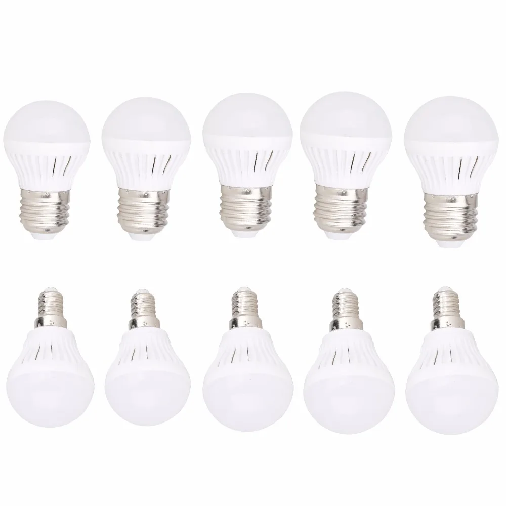 Buy 5 pcs/lot Mini 8W E14 E27 Mini LED SMD Globe Bulb 2835 SMD Warm Cool White