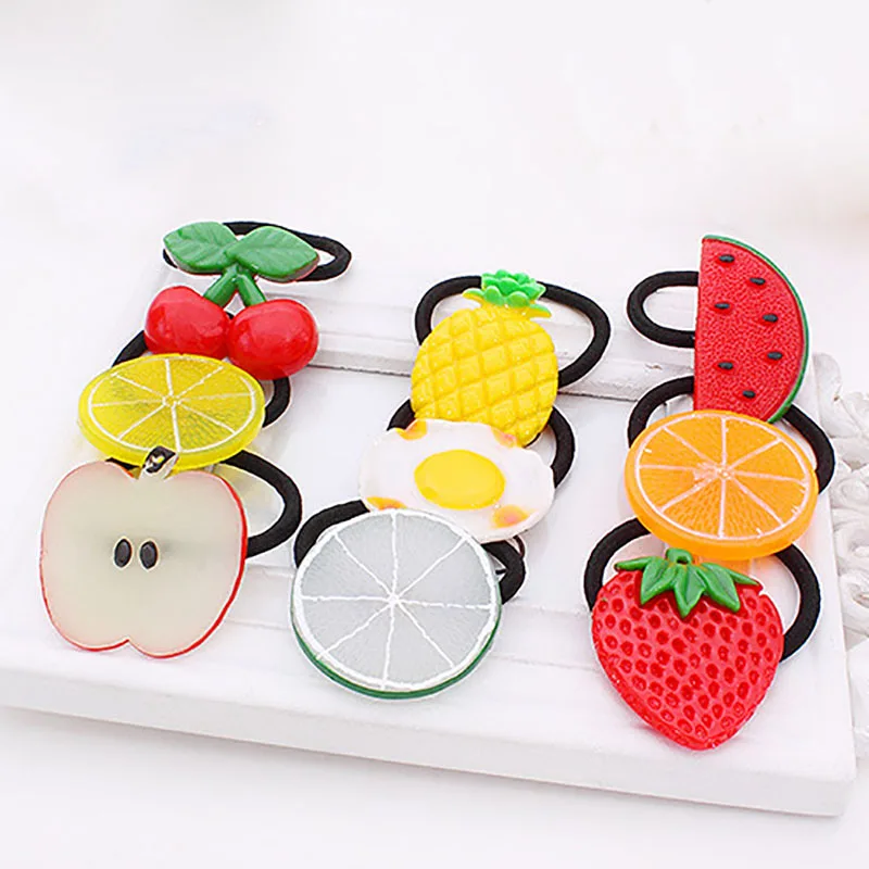 

Korea Fruit Apple Egg Elastic Hairband Rubber Bands For Women Fashion Hair Accessories Sweet Hair Rope Ponytail Holder B0140