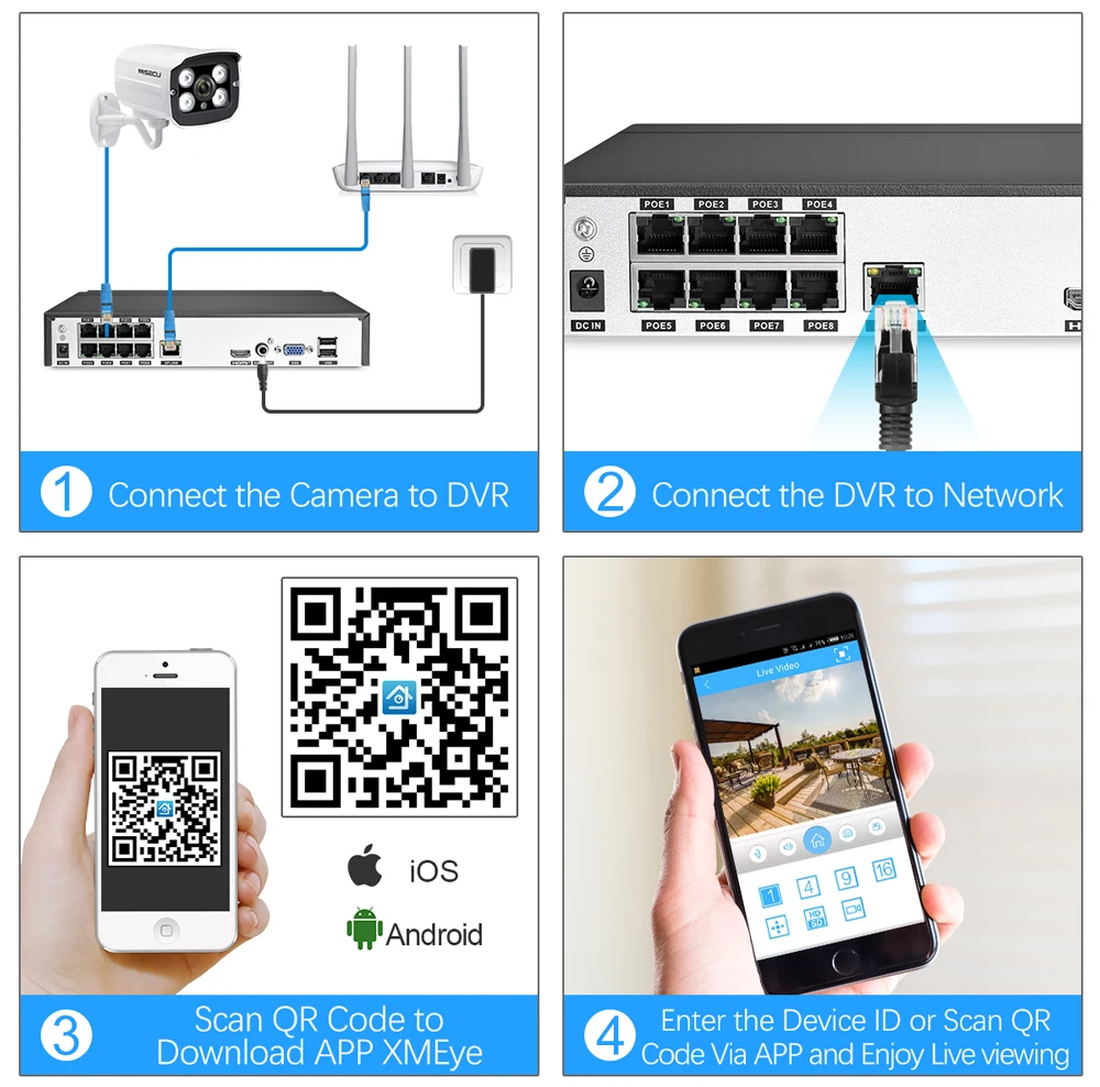 MISECU 8CH 2MP POE NVR 1080 P камера комплект Открытый 1080 P PoE ip-камера аудио запись Onvif FTP CCTV система комплект видеонаблюдения