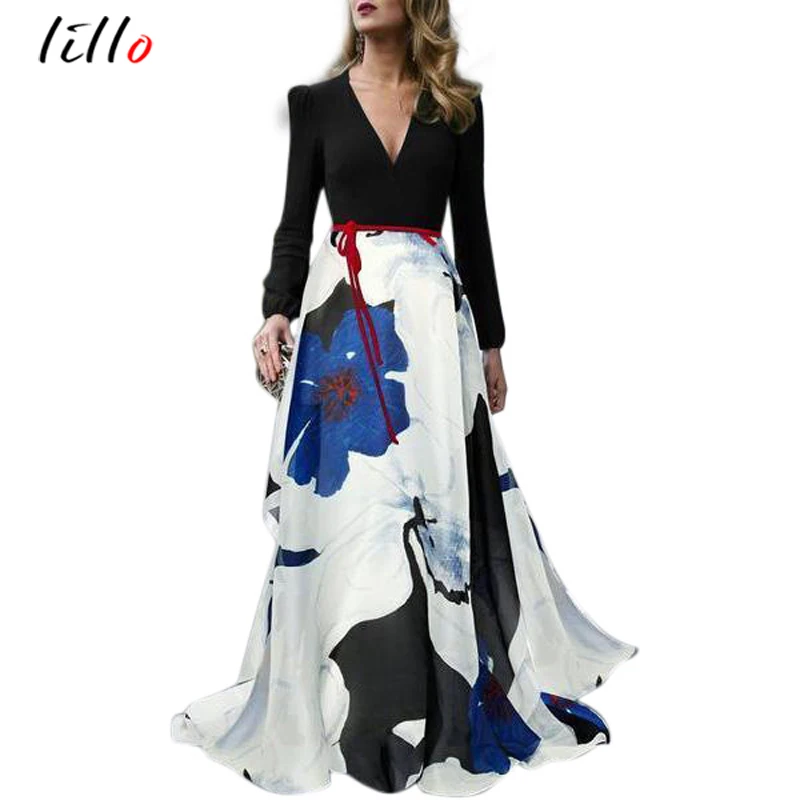 

2019 Spring Summer Sleeve Casual Dresses Elegant Temperament Party Dress High Quality Unique Design Personality Dress African Wo