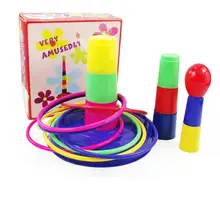Toys Piling Ring game Colorful happy set of circle game Early Development Interactive Educational Parent child interaction