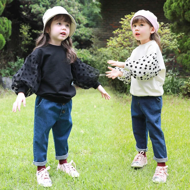 

Girls Spring Sweatshirt Children Fashion Flounced Hoodies Baby Girls Cotton Clothes Kids Ruffle Girls Clothing Outer Wear CA789
