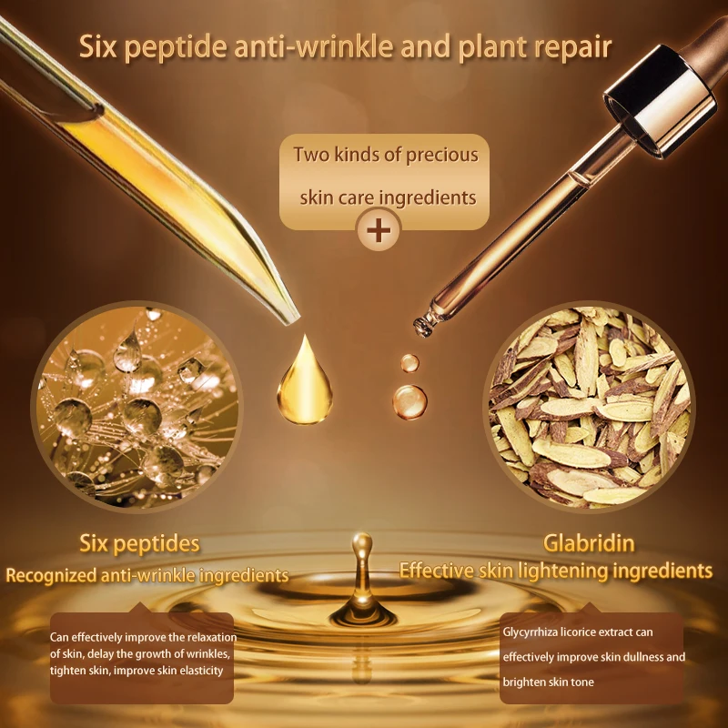 Fonce Repair type Anti Wrinkle Silk Facial Mask Moisturizing Lifting Firming Face Six peptides Anti Aging 5