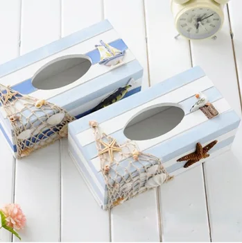 

Hot Selling Mediterranean Style Wooden Tissue Box Wood Storage Home Decoration Accessories Tissue Box Cover