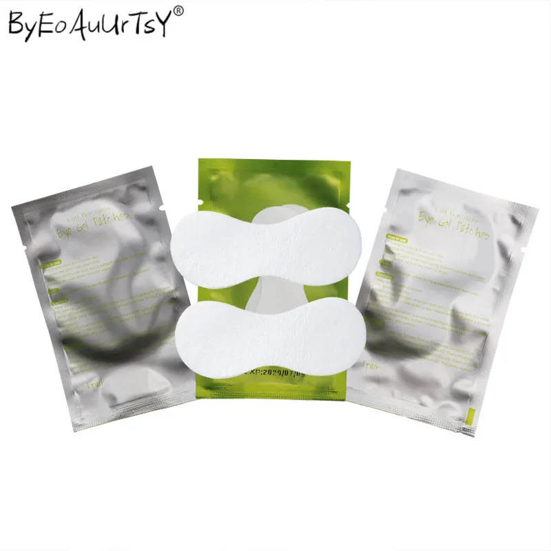 100pairs Disposable Eye Pads Lash Paper Patches Moisture Eyelash