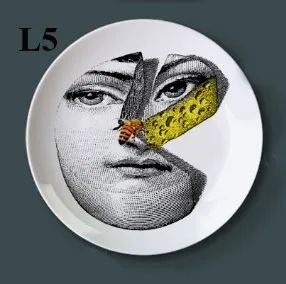 Lina Cavalieri персонаж тарелка Fornasetti домашняя декоративная тарелка Aritstic тарелка гостиная женский комод декоративные украшения - Цвет: L5