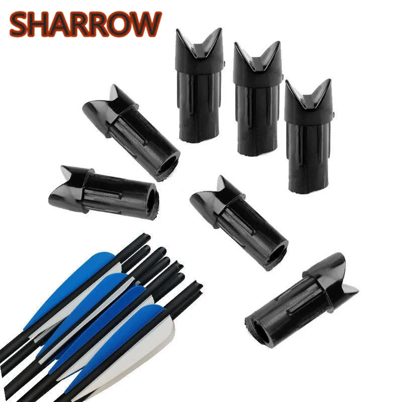 12//50pcs Archery Crossbow Half Moon Arrow Nocks for ID 7.6mm Arrows Bow Hunting