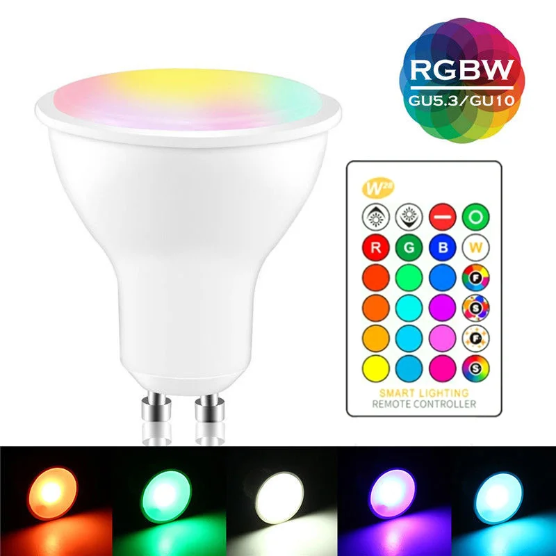 GU10 светодиодный RGB лампа 3 Вт 16 цветов сменный GU5.3 светильник RGBW RGBWW 85 265 в волшебный