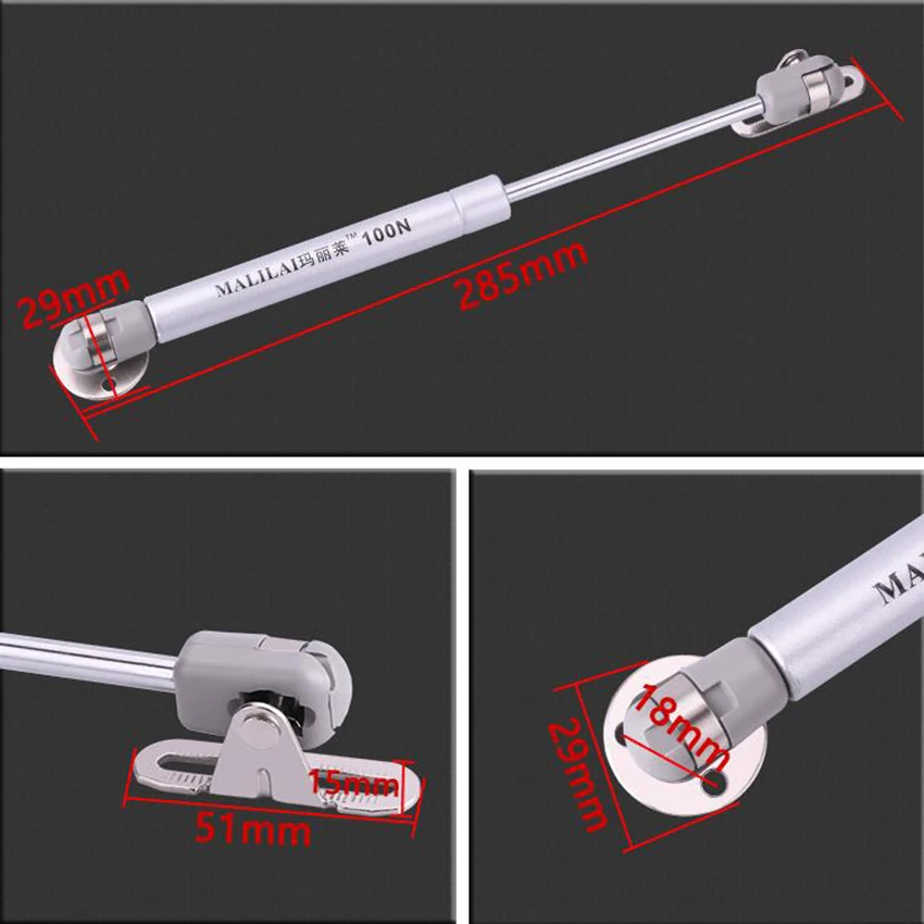 100N/10 кг Медь силы шкаф дверной подъемник Поддержка газовом распорком, гидравлический пружинным шарниром Кухня петля для двери шкафа, мебельная фурнитура