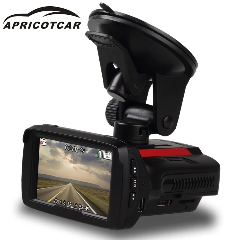 

APRICOTCAR Car DVR Camera Dash Cam Three In One Recorder Machine GPS Electronic Dog Recorder Accurate Speed Radar Video Recorder