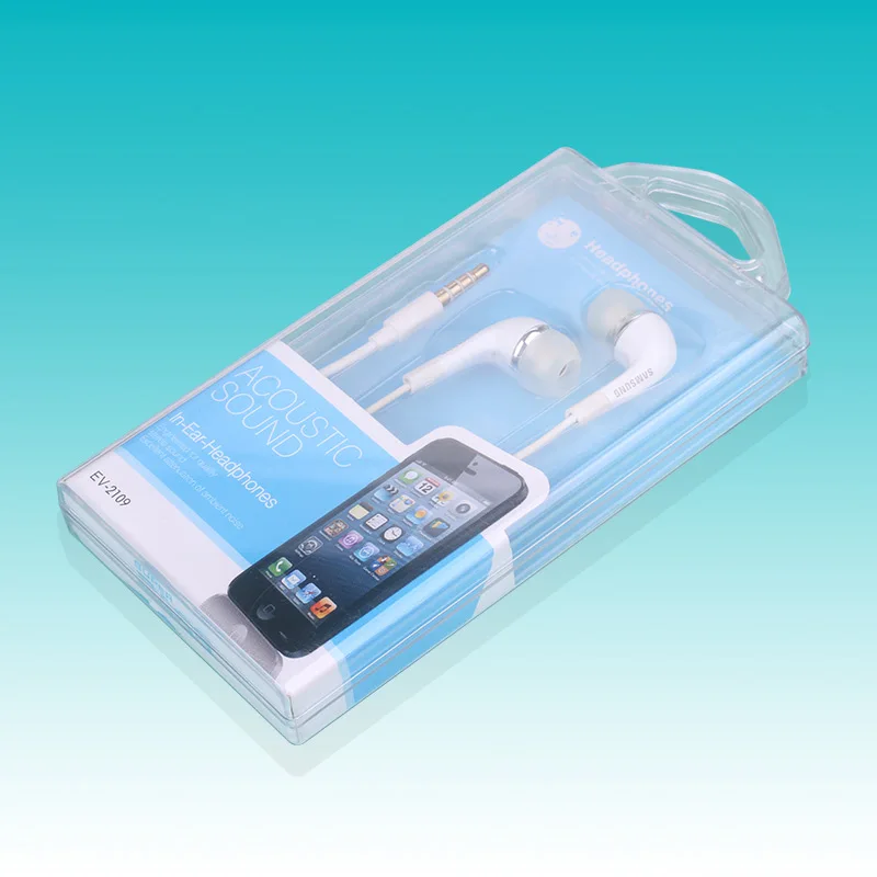 KJ 281 500pcs Colorful crystal box Transparent PC Plastic boxRetail earphones Packaging BoxFor