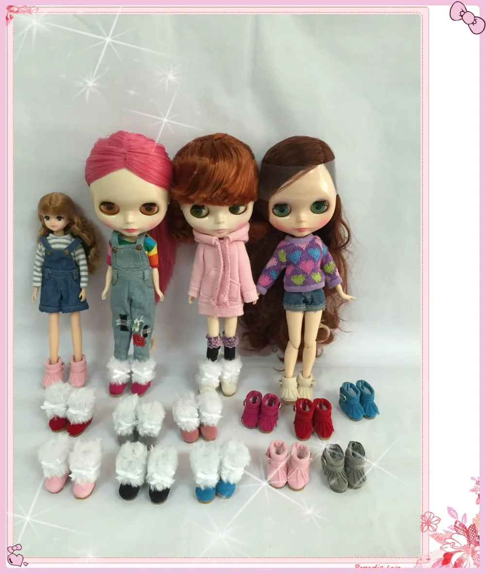 

Dolls shoes for blyth ,Azon, OB doll ,licca doll ,1/8 bjd doll etc Length:3cm