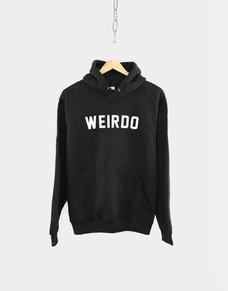 

Sugarbaby Weirdo Slogan Hoodie Anti Social Weird Sweatshirt Long Sleeve Fashion Tumblr Hoodie Unisex Aesthetic Clothing dropship