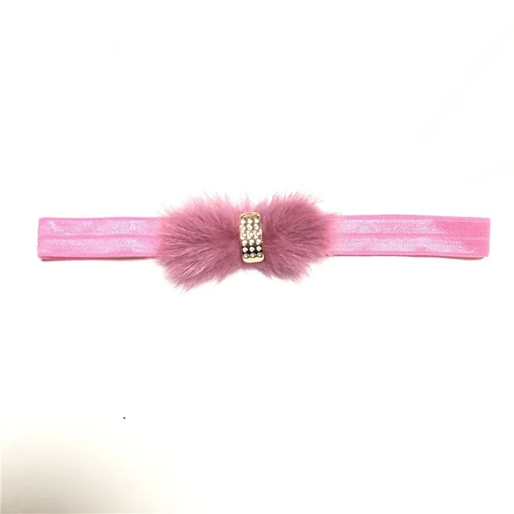 Милое меховое оголовье marten hairband аксессуары для волос Элегантные меховые банты оголовье для фотосъемки